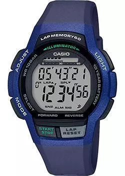 Японские наручные мужские часы Casio WS-1000H-2AVEF. Коллекция Digital