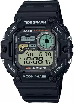 Японские наручные мужские часы Casio WS-1700H-1A. Коллекция Digital