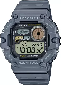 Японские наручные мужские часы Casio WS-1700H-8A. Коллекция Digital