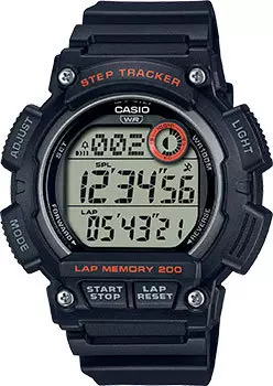 Японские наручные мужские часы Casio WS-2100H-1A. Коллекция Digital