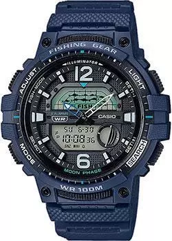 Японские наручные мужские часы Casio WSC-1250H-2AVEF. Коллекция Digital