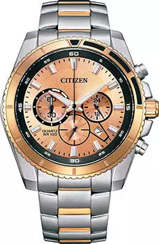 Японские наручные мужские часы Citizen AN8204-59X. Коллекция Chronograph