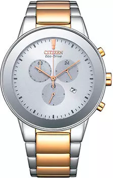 Японские наручные мужские часы Citizen AT2244-84A. Коллекция Eco-Drive