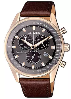 Японские наручные мужские часы Citizen AT2393-17H. Коллекция Eco-Drive
