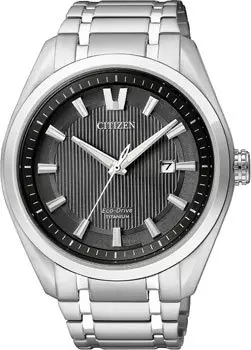 Японские наручные мужские часы Citizen AW1240-57E. Коллекция Super Titanium