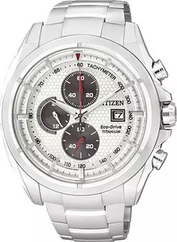 Японские наручные мужские часы Citizen CA0550-52A. Коллекция Super Titanium