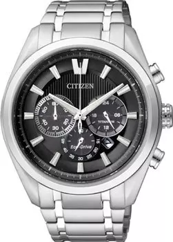 Японские наручные мужские часы Citizen CA4010-58E. Коллекция Super Titanium