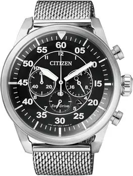 Японские наручные мужские часы Citizen CA4210-59E. Коллекция Eco-Drive