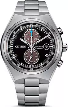Японские наручные мужские часы Citizen CA7090-87E. Коллекция Super Titanium