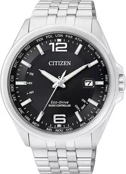 Японские наручные мужские часы Citizen CB0010-88E. Коллекция Radio Controlled