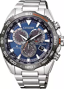 Японские наручные мужские часы Citizen CB5034-82L. Коллекция Radio Controlled