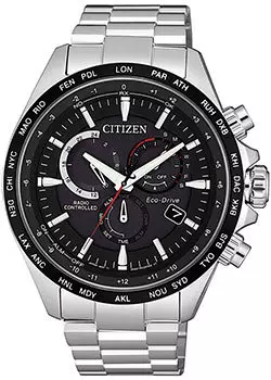 Японские наручные мужские часы Citizen CB5838-85E. Коллекция Radio Controlled
