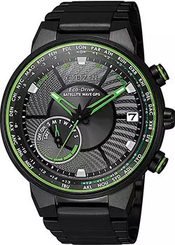 Японские наручные мужские часы Citizen CC3075-80E. Коллекция Satellite Wave