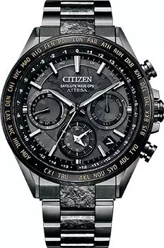 Японские наручные мужские часы Citizen CC4044-53E. Коллекция Attesa