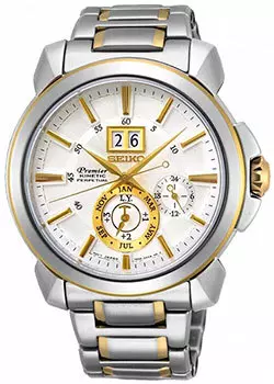 Японские наручные мужские часы Seiko SNP166P1. Коллекция Premier