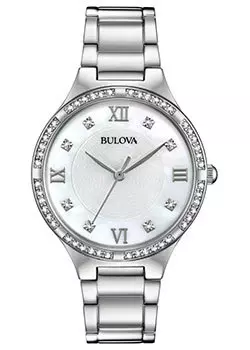 Японские наручные женские часы Bulova 96L262. Коллекция Crystal Ladies