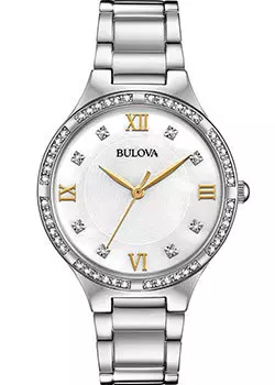 Японские наручные женские часы Bulova 96L263. Коллекция Crystal Ladies