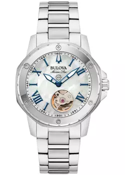 Японские наручные женские часы Bulova 96L326. Коллекция Marine Star Ladies
