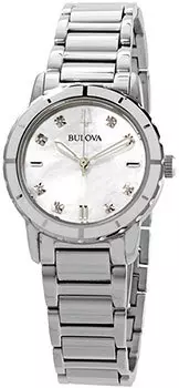 Японские наручные женские часы Bulova 96P194. Коллекция Diamonds