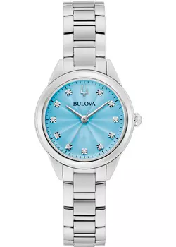 Японские наручные женские часы Bulova 96P250. Коллекция Sutton