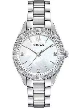 Японские наручные женские часы Bulova 96R228. Коллекция Sutton