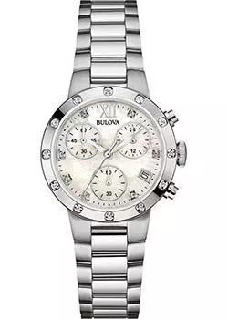 Японские наручные женские часы Bulova 96W202. Коллекция Diamonds