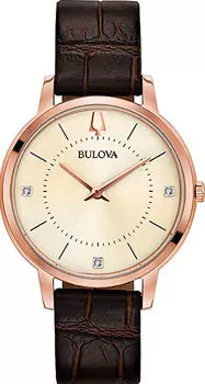 Японские наручные женские часы Bulova 97P122. Коллекция Classic