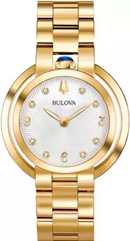 Японские наручные женские часы Bulova 97P125. Коллекция Rubaiyat