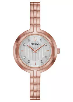 Японские наручные женские часы Bulova 97P145. Коллекция Rhapsody