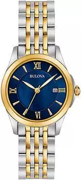 Японские наручные женские часы Bulova 98M124. Коллекция Classic