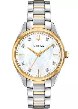 Японские наручные женские часы Bulova 98P184. Коллекция Diamonds