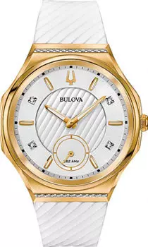 Японские наручные женские часы Bulova 98R237. Коллекция CURV