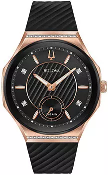 Японские наручные женские часы Bulova 98R239. Коллекция CURV