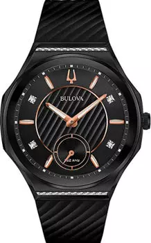 Японские наручные женские часы Bulova 98R240. Коллекция CURV