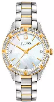 Японские наручные женские часы Bulova 98R263. Коллекция Sutton