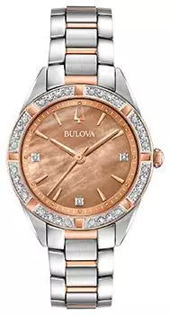 Японские наручные женские часы Bulova 98R264. Коллекция Sutton