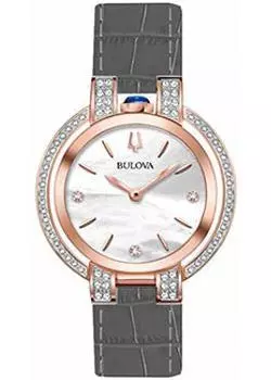 Японские наручные женские часы Bulova 98R268. Коллекция Rubaiyat