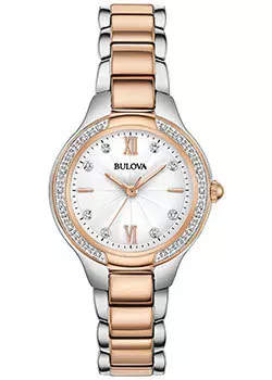 Японские наручные женские часы Bulova 98R272. Коллекция Diamonds