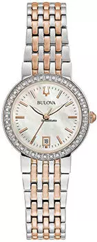 Японские наручные женские часы Bulova 98R280. Коллекция Diamonds