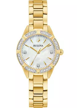 Японские наручные женские часы Bulova 98R297. Коллекция Sutton