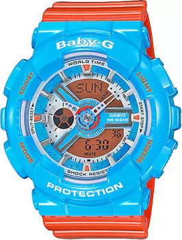 Японские наручные женские часы Casio BA-110NC-2A. Коллекция Baby-G