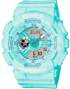 Японские наручные женские часы Casio BA-110PI-2AER. Коллекция Baby-G
