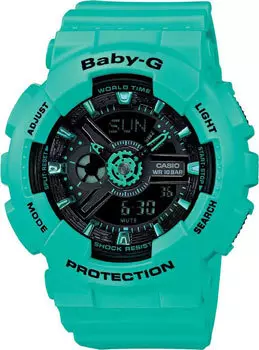 Японские наручные женские часы Casio BA-111-3A. Коллекция Baby-G
