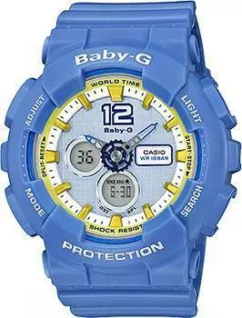 Японские наручные женские часы Casio BA-120-2B. Коллекция Baby-G