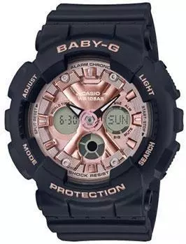 Японские наручные женские часы Casio BA-130-1A4ER. Коллекция Baby-G