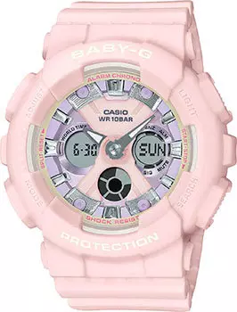 Японские наручные женские часы Casio BA-130WP-4A. Коллекция Baby-G