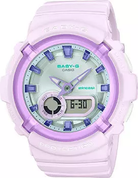 Японские наручные женские часы Casio BGA-280SW-6A. Коллекция Baby-G