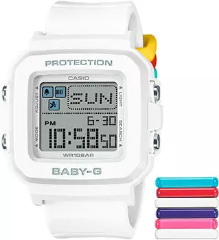 Японские наручные женские часы Casio BGD-10L-7. Коллекция Baby-G