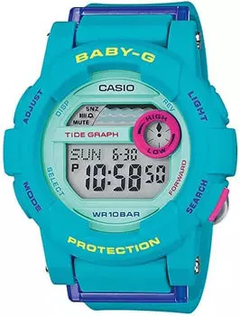 Японские наручные женские часы Casio BGD-180FB-2E. Коллекция Baby-G