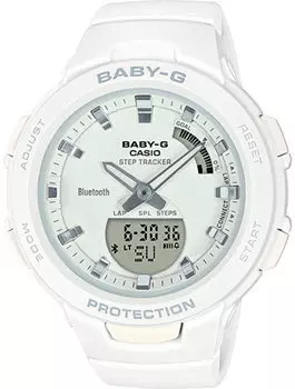 Японские наручные женские часы Casio BSA-B100-7AER. Коллекция Baby-G